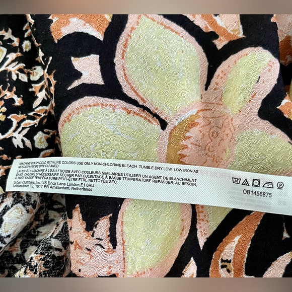 🆕 Free People Bali Mariposa mini slip in black combo size medium - Picture 7 of 8